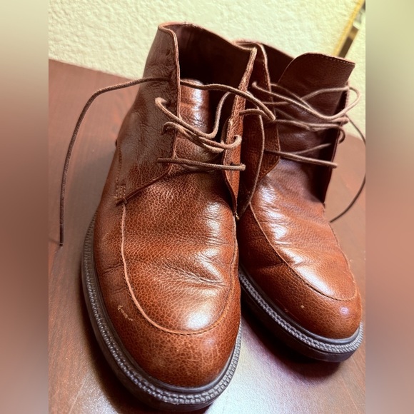 Brown Chukka Boots with Rich Leather Finish main image 5